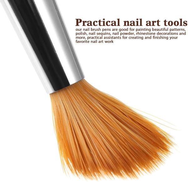 Six Angles Acrylic Nail Brush Petal Wooden 100% Kolinsky Nail Acrylic Brush Set