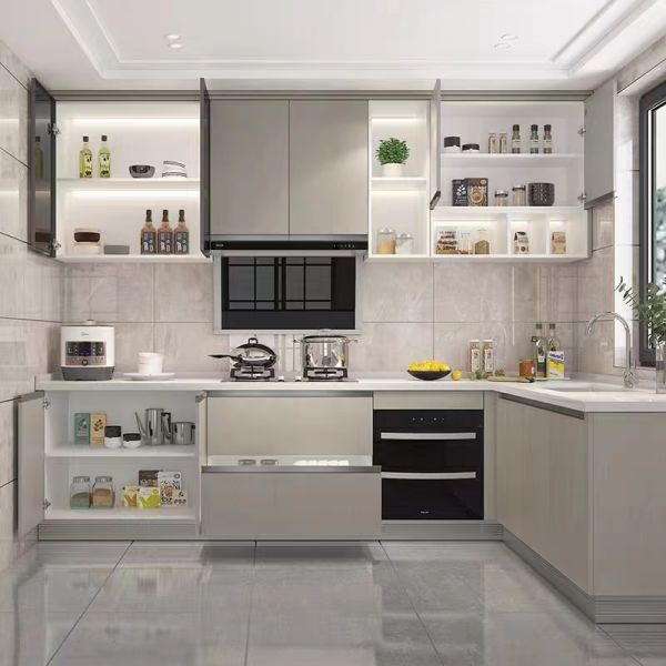 Back Restaurant Kitchen Cabinets Modern Hotel Integrated Kitchen Unit