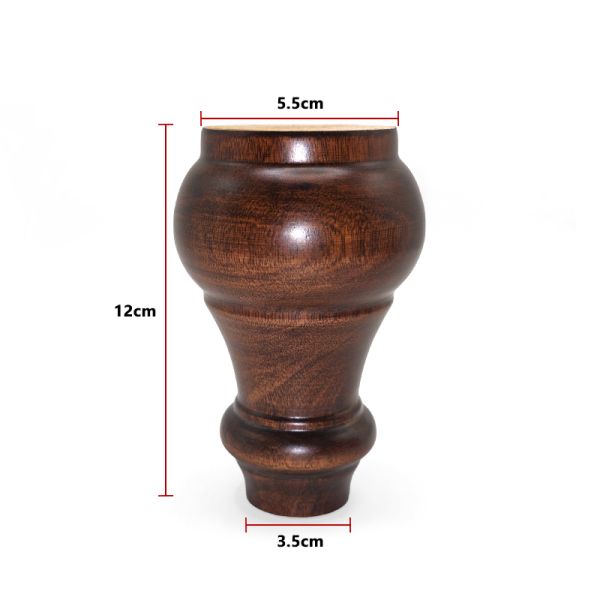 Gourd-shaped Solid Wood Table Legs Antique Furniture Sofa Cabinet Bed Guest Room Living Room Hardware Accessories