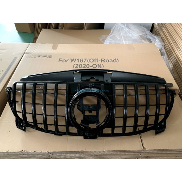ABS Off Road Front Bumper Grille A1678880100 для Mercedes Benz W167 GT Черная центральная решетка 1678880100