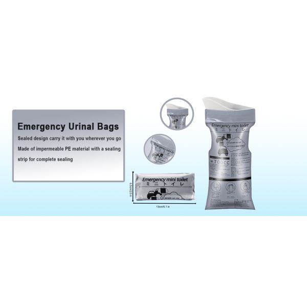 Emergency Urinal Bag, Pack Portable Camping Pee Bags, Travel Pee Bags, Traffic Jam Emergency Portable Urine