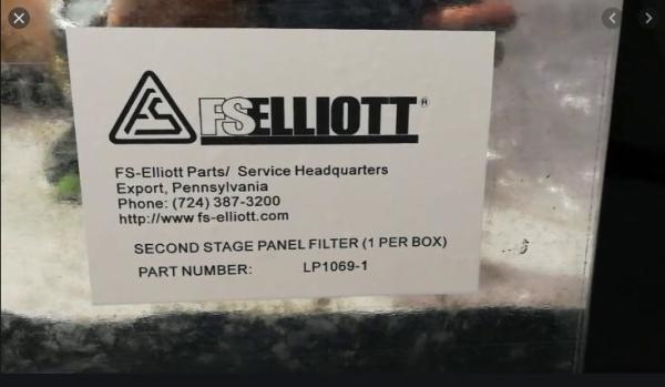 LP1068-1 LP1069-1 Air Panel Filter FS-ELLIOTT Compressed Air Filters Cartridge Filters