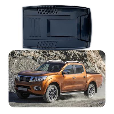 Black Engine Guard Cover Car Bonnet Hood Scoop For Nissan Navara Np300 2015 - 2020