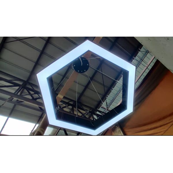 Поддельный потолок ПВД покрытый металлом Светодиодные светильники, подвесная лампа