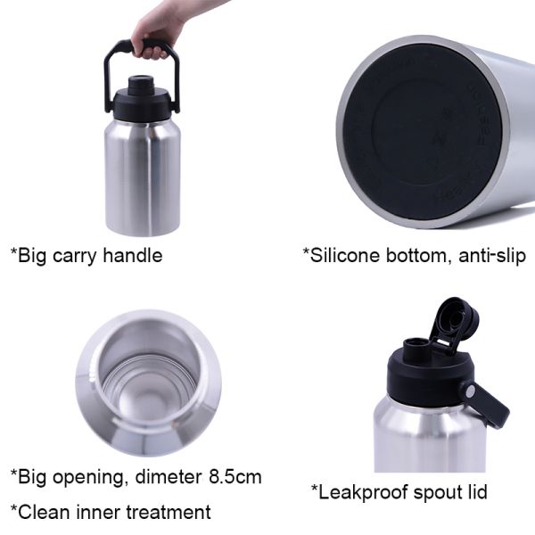 вакуум стены двойника 64oz изолировал нержавеющую сталь бутылки с водой