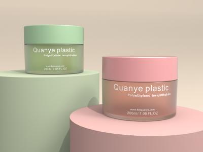 Colorful Cylinder Jar Matted Printing Design With ABS Cap Plastic Material 100ml