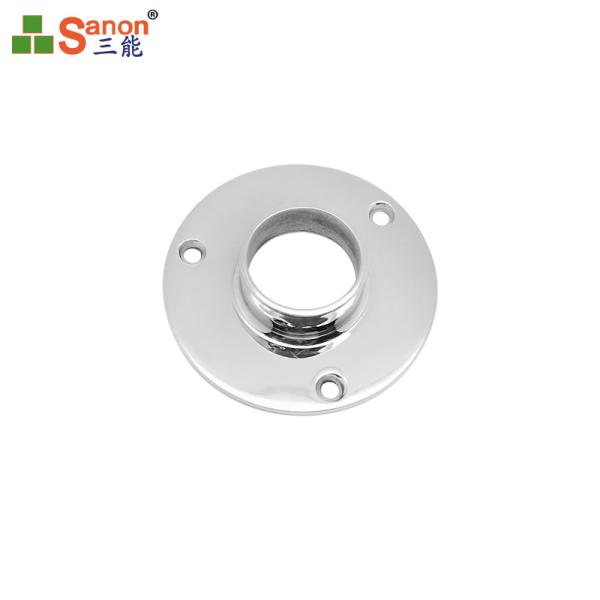 Hotel Balustrade Stainless Steel Pipe Flange 50.8mm Tube 0.8mm Thickness