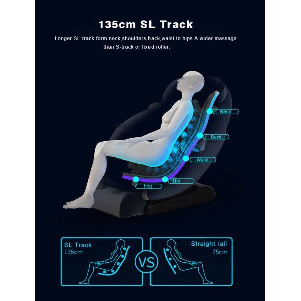 Kneeling Massage Chair With Foot Massage 3d Manipulator Bionic ISO9001