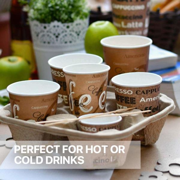 Take away 2 Cup 4 Cup paper pulp carrier Biodegradable disposable coffee paper cup holder tray