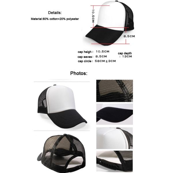 Unisex Classic Funny Trucker Hats , Youth Mesh Trucker Hat For Keeping Cool