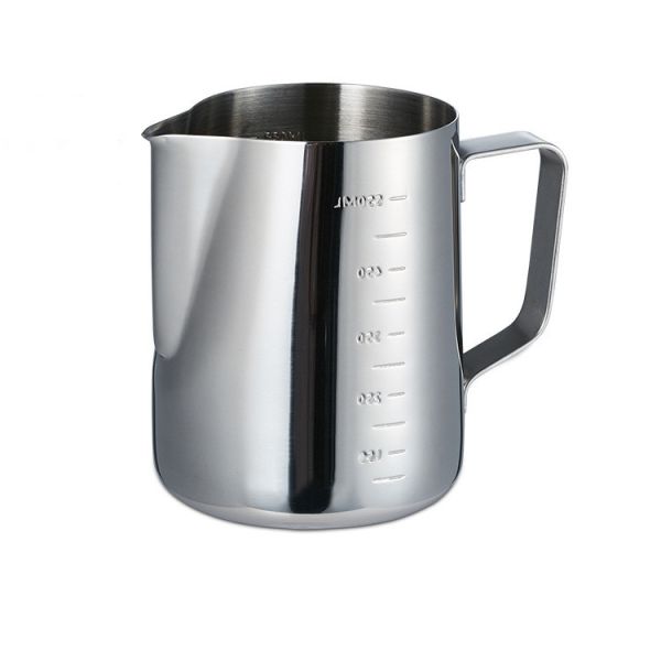 Simple  Stainless Steel Milk Frothing Jug Garland Cup With Measurement