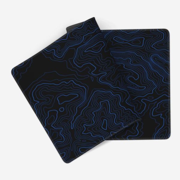 Smooth Surface Custom Blue Line Design Mouse Pad for Computer Accessories Sublimation