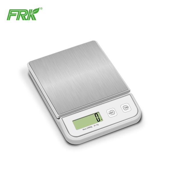 Steel Portable Kitchen Scale Digital Kitchen Food Weighing Scale Baking Scale 5000g 1g