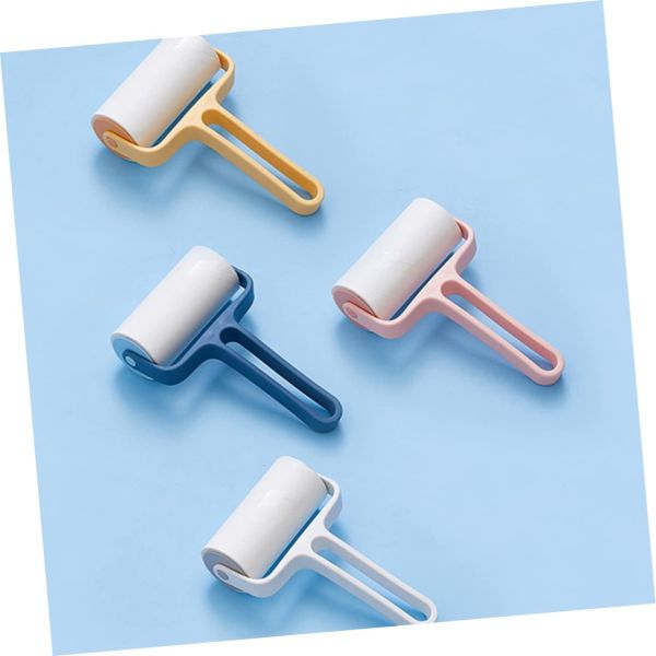 Tearable Roll Paper Sticky Roller Dust Wiper Pet Hair Clothes Carpet Tousle Remover Replaceable Home Cleaning Brush Accessories