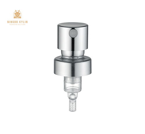 Fine Mist Perfume Pump Sprayer 0.10cc Aluminum Silver