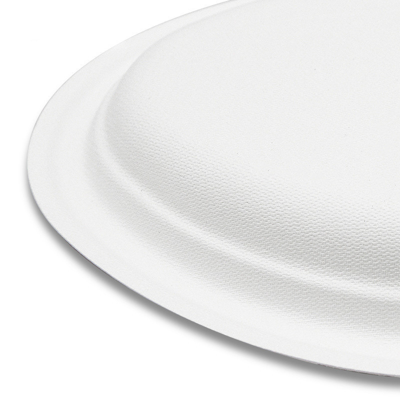 Eco-Friendly Biodegradable Paper Pulp Food Plate Paper Food Containers Customization