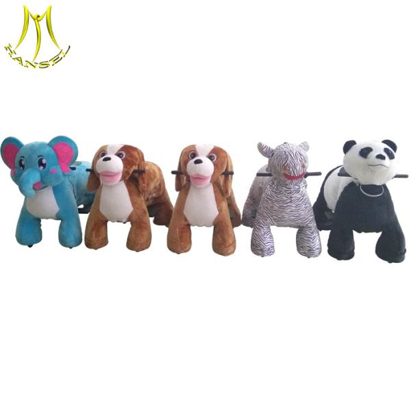 Hansel top quality battery powered animal toy plush ride on elephant kiddie rides