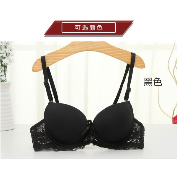Wholesale Smooth Lace Bra Japanese Girls Underwear Thin AB Cup Small Breasts Gathered Sexy Ladies Bra Summer