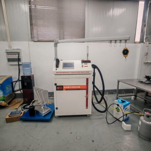 Full Automatic Refrigerant Charging Machine with 40-200g/s fast charging rate Use for AC