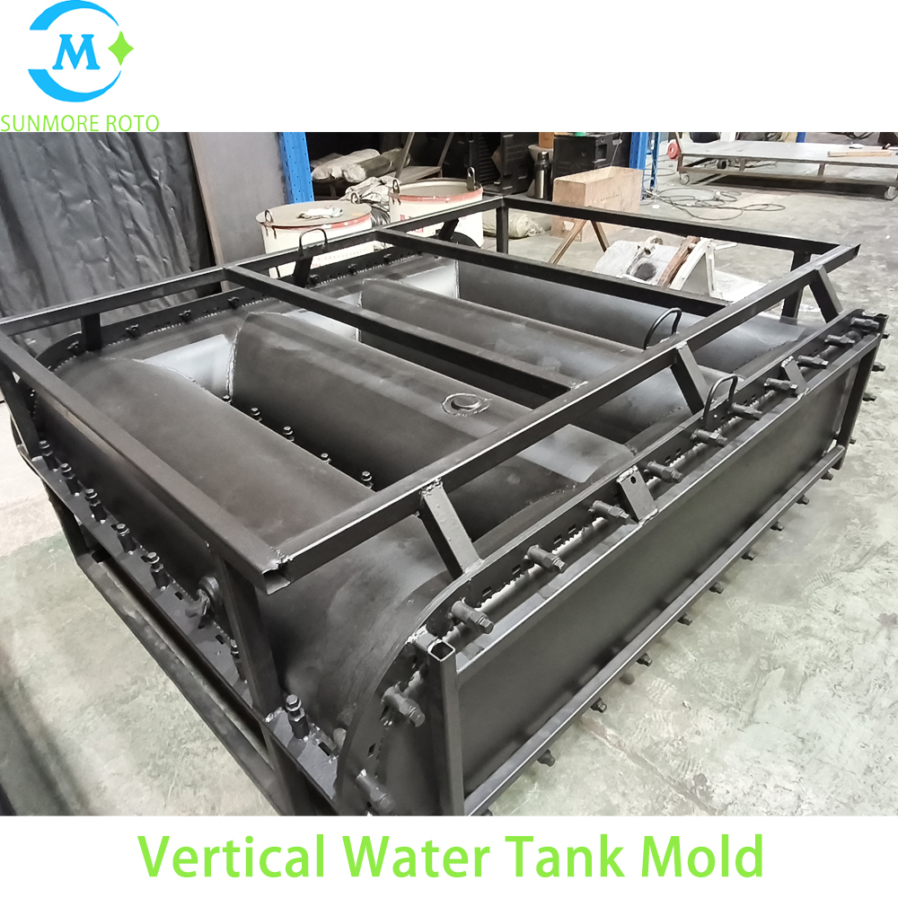 OEM Drawing Custom Vertical Water Tank Rotational Mould, Cast Steel Industrial Water Tank Roto Mold With Lifting Frame