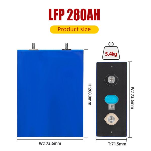 EVE LF280K 280Ah Lifepo4 Battery with 6000 Cycles EU Stock Romania Grade A Solar Cell VAT Free