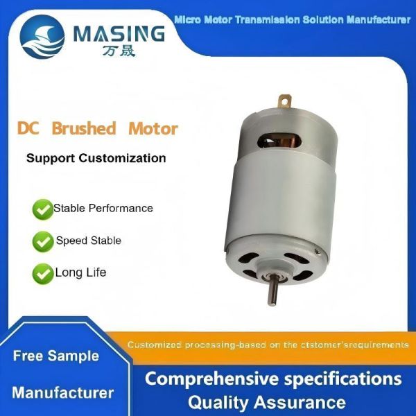 High Power Brushed RS-555 DC Motor 21V 8000rpm for Grass Cutter and Lawn Mower