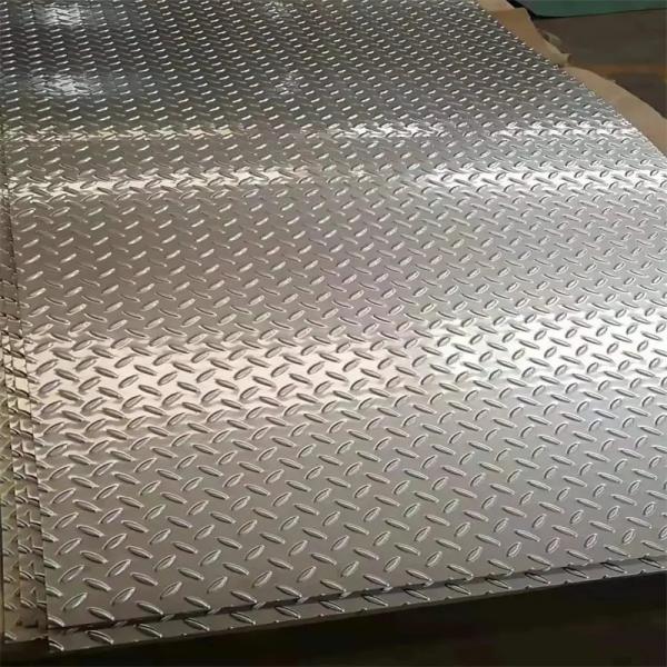 ASTM SUS 201 316L Stainless Steel Plate Checkered Anti Slide SS Sheet 1540mm