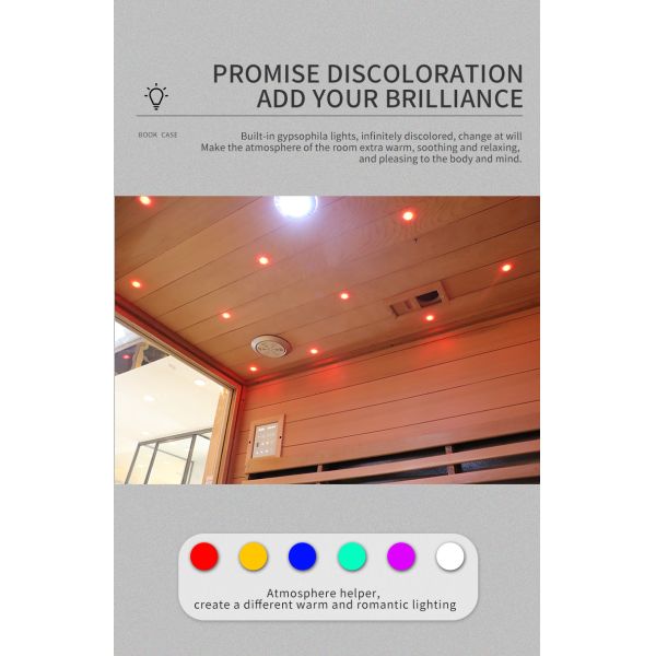 Luxury Traditional 5-6 Person Himalayan Salt Dry Sauna