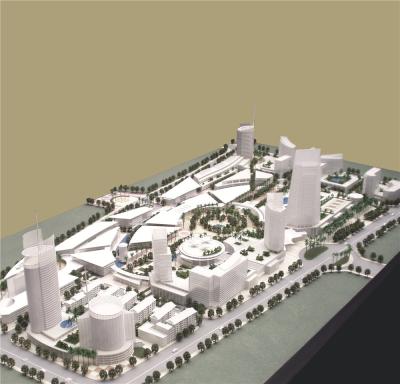 Modelos da construção da cidade da grande escala, modelos de planeamento urbanístico brancos 3 * 4M da cor