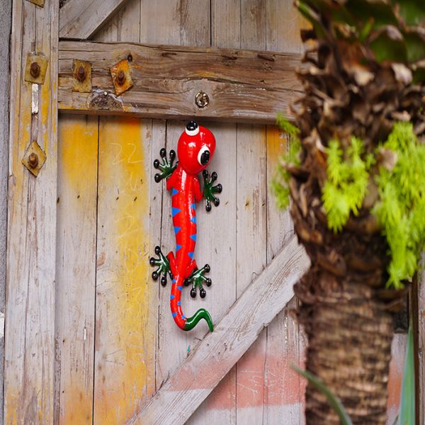 Орнамент сада ящерицы металла оформления стены гекконовых металла двора вися