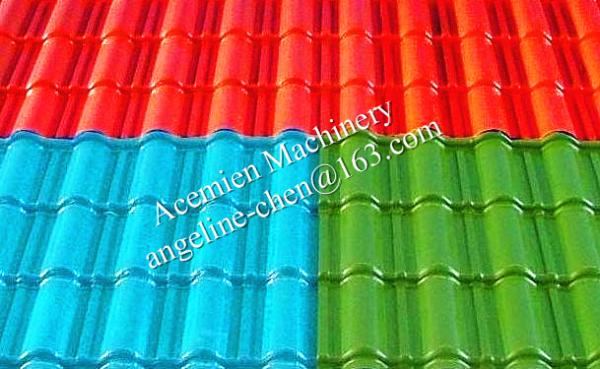 hot and cold weather resistant, sound and heat insulation, new plastic roof tile making machine