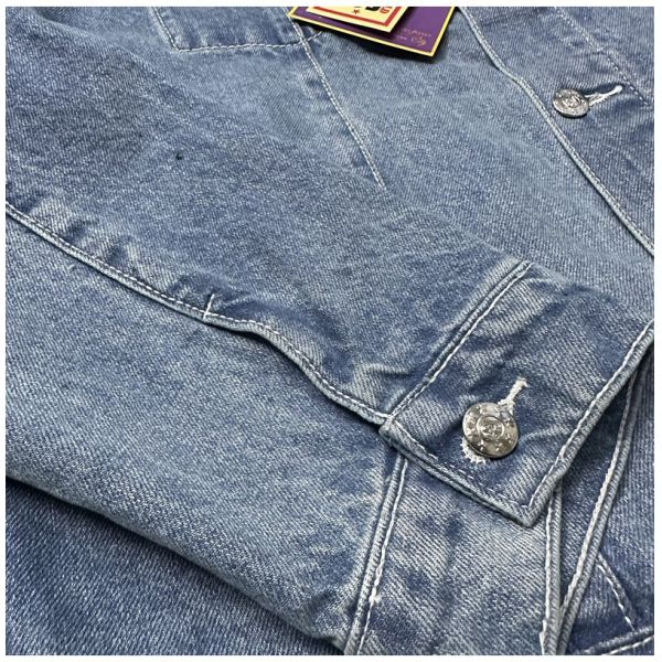 Men's Outerwear Blue Jeans Sets Washed Printing Denim Jacket Set Weaving Method Woven