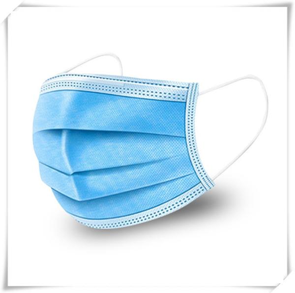 3 Ply Unisex Gender Disposable Dust Mask , Disposable Breathing Mask Earloop Style
