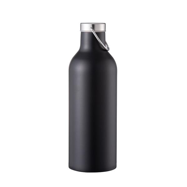 Eco-Friendly Double Wall Custom Logo Wide Mouth Vacuum Insulated Drink Sport Stainless Steel Water Bottles