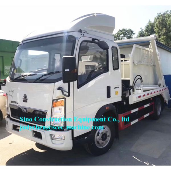 Light Serial Special Purpose Truck Swing Arm Garbage Truck 160HP Euro III