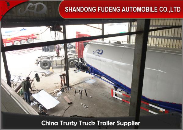 80 Tons Bulk Cement Tanker Trailer Mobile Horizontal Cement Fly Ash Silo Semi Trailer