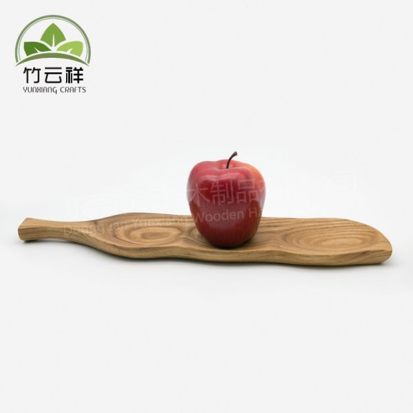 Wooden Serving Tray Platter with Leaf Design Serveware Kitchen Accessories Good For Organize Cake Or Fruits