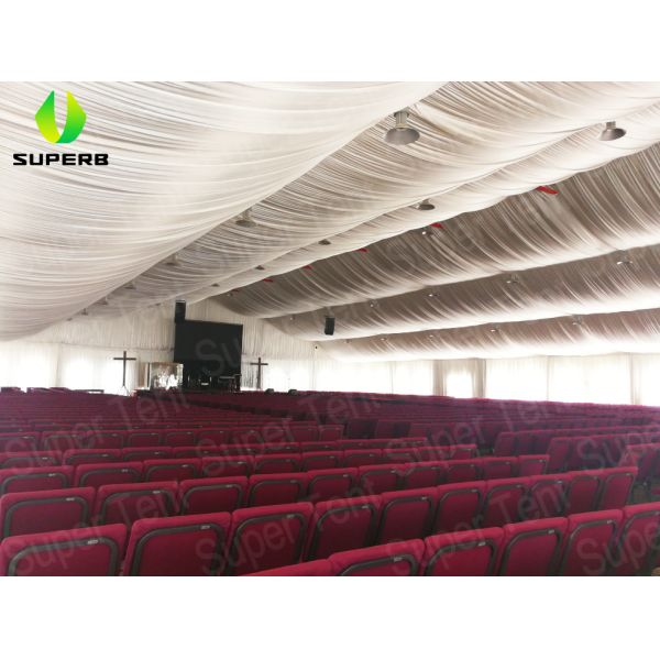 1500 People 20x40m Church Revival Tents 1000 Sqm For Meetings Party 3m To 60m