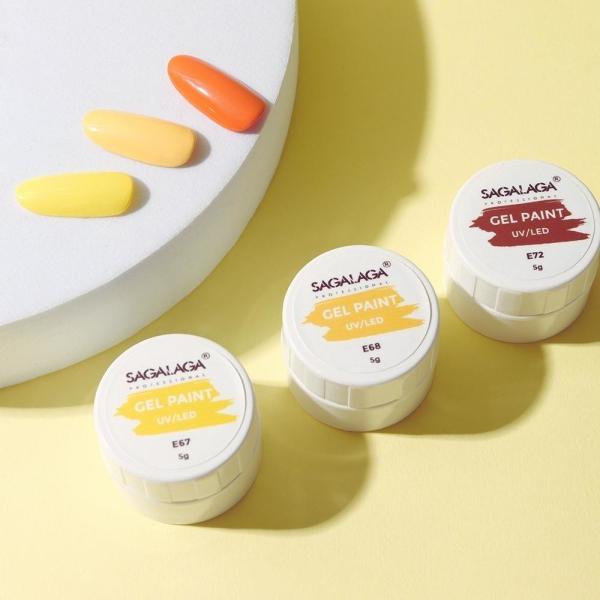 Private Label Multi Solid Gel Nails Paint UV LED Gel Painting Nail Pot Color Art Paint Jar Non-Toxic Material Type Free