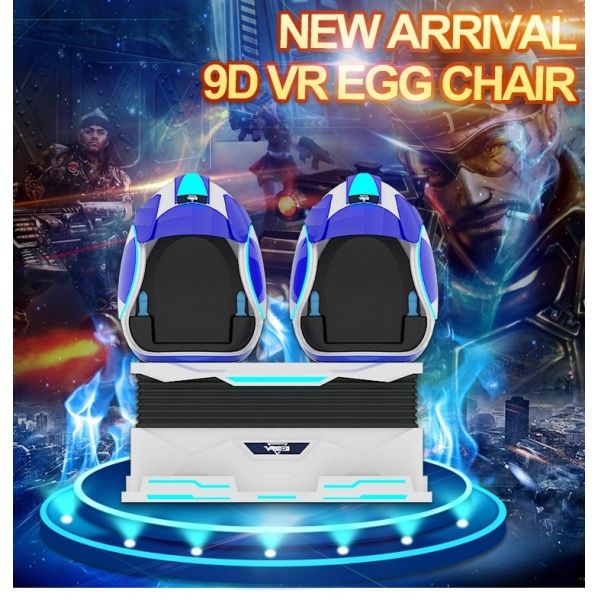 2 Seats Simulator Roller Coaster Sparta 9D VR Egg Cinema