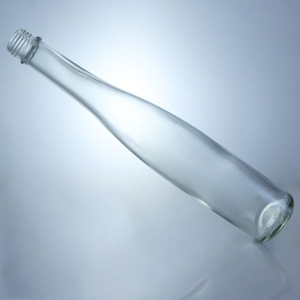 Beverage Container Tall and Thin Super Flint Glass Bottle with Screw Top