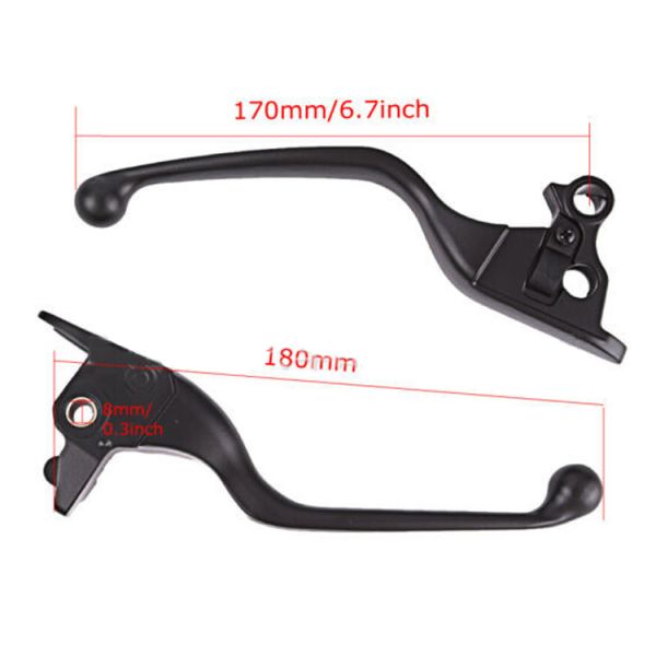 Aluminum Alloy Motorcycle Hand Control Levers Kit for Harley Deluxe FLDE Perfect Fit