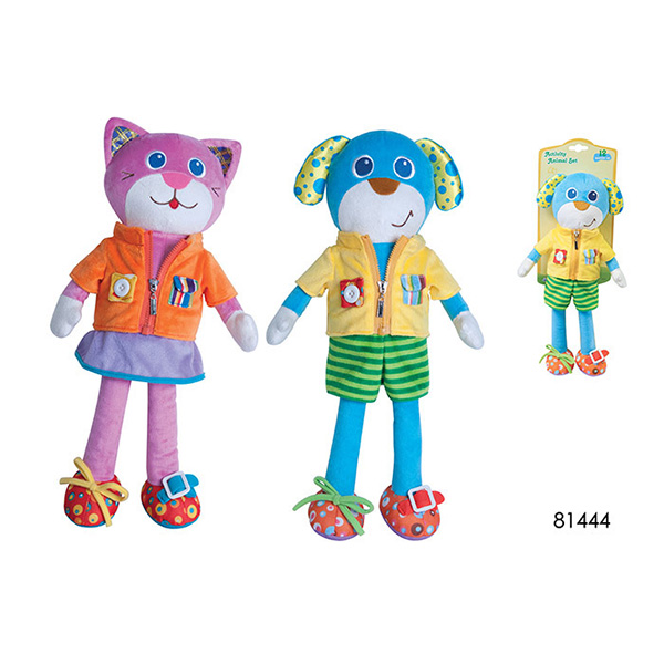 Stuffed Plush Animal Bowling Ball Set Baby Toys 6 Months Unisex Rattle Teether