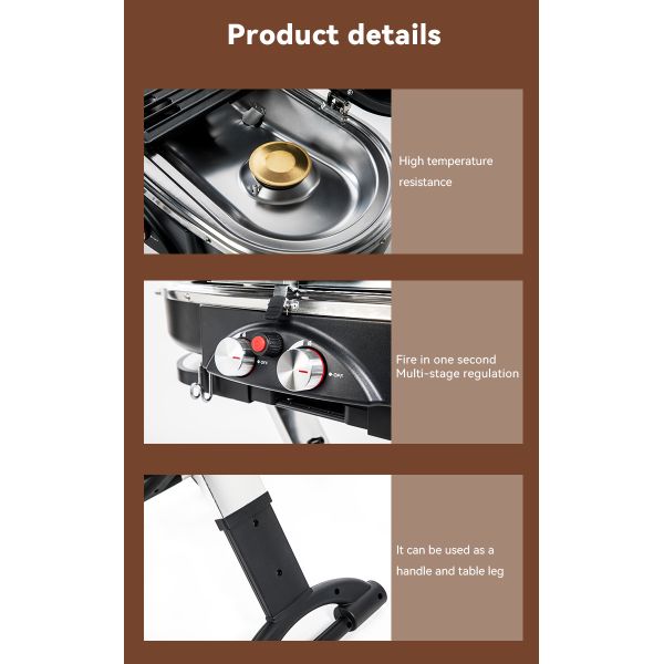 Custom Design Camping Outdoor BBQ Grill Portable Griller Charcoal for Outdoor Cooking