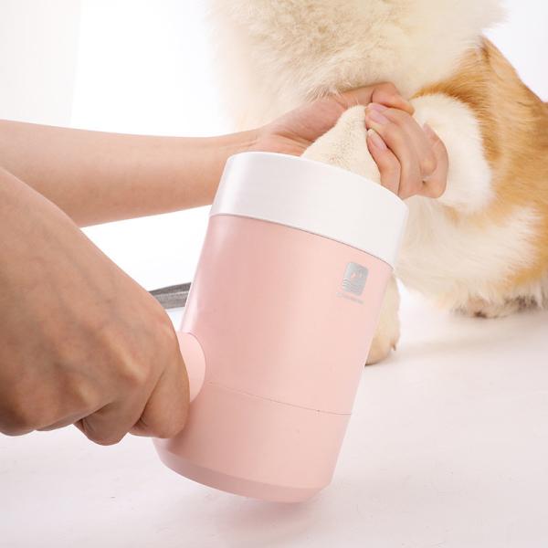Pink Dog Foot Washer Silicone Puppy Paw Cleaner Automatic Dog Paw Cleaner
