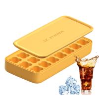21 Compartidos Quatro Clover de Folha Cubo de Gelo Moldes de silicone com tampa personalizada