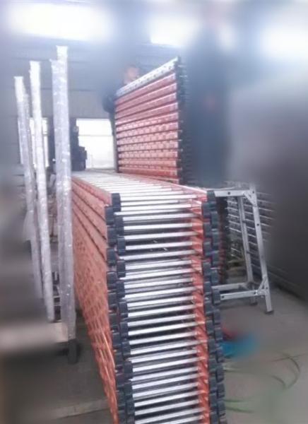 Adjustable Straight Scaffold Access Ladder , Industrial Aluminium Single Ladder