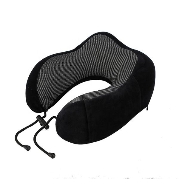 Portable Mobile Phone Storage U-Neck Pillow Customized Plush Memory Foam for Travel