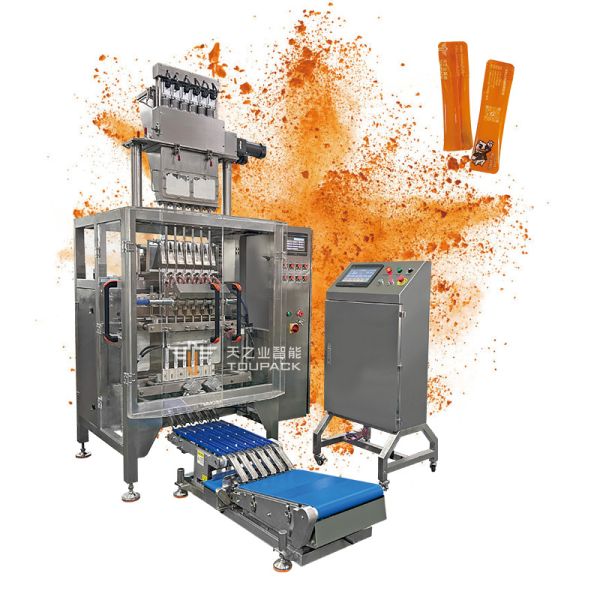 Automatic Multi lane Food Colors Drink Powder Sachet Packing Machine 1g-30g Stick Pack Energy Drink Powder Filling Machine