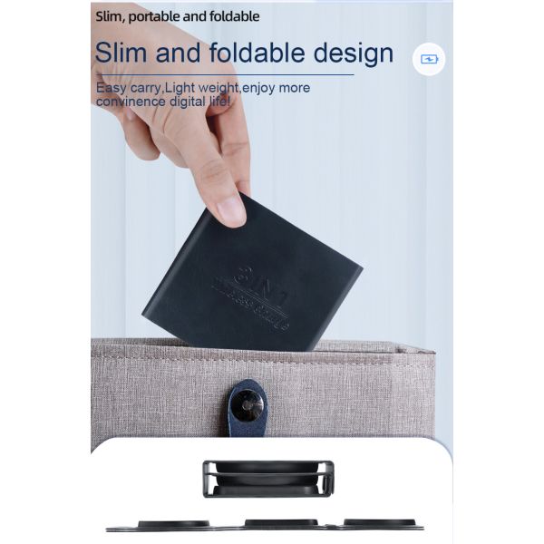 ABS Magnetic Fast Charge Wireless Charging Pad , Circular Wireless Charger 107g